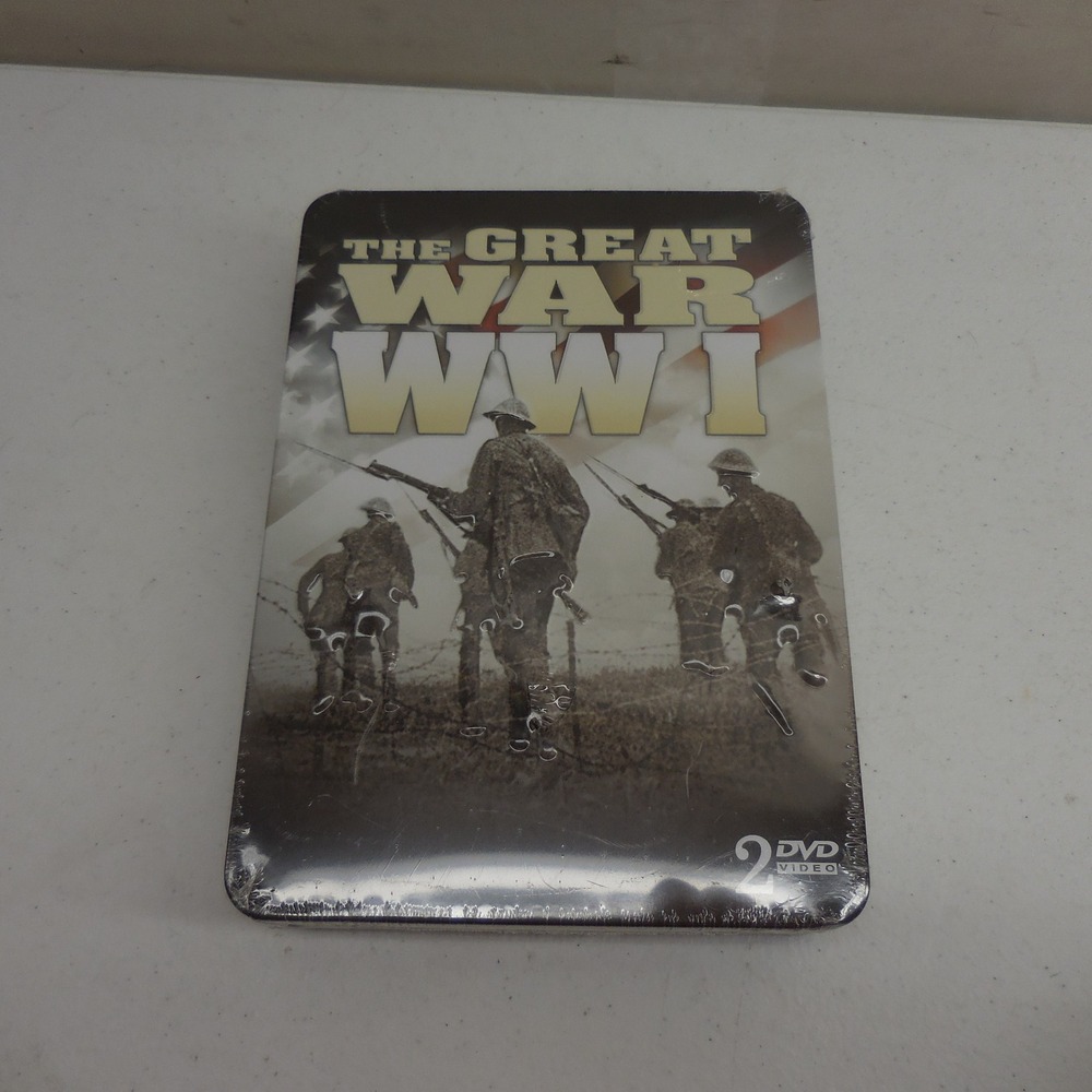 The Great War WWI 2-DVD Set Collectible Tin Timeless Media Group New Sealed